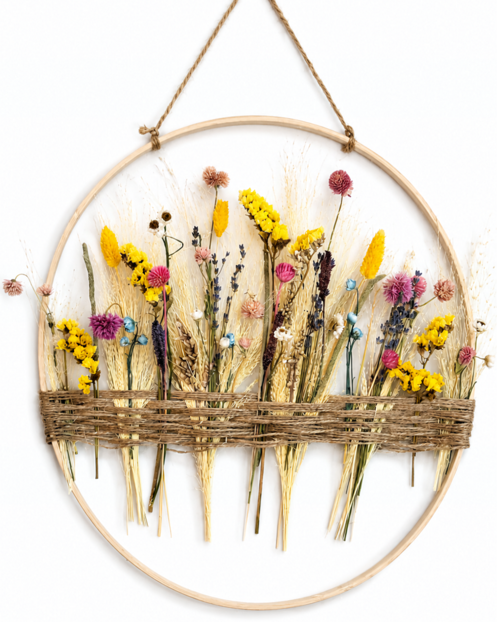 Floral Hoop Wall Hanging