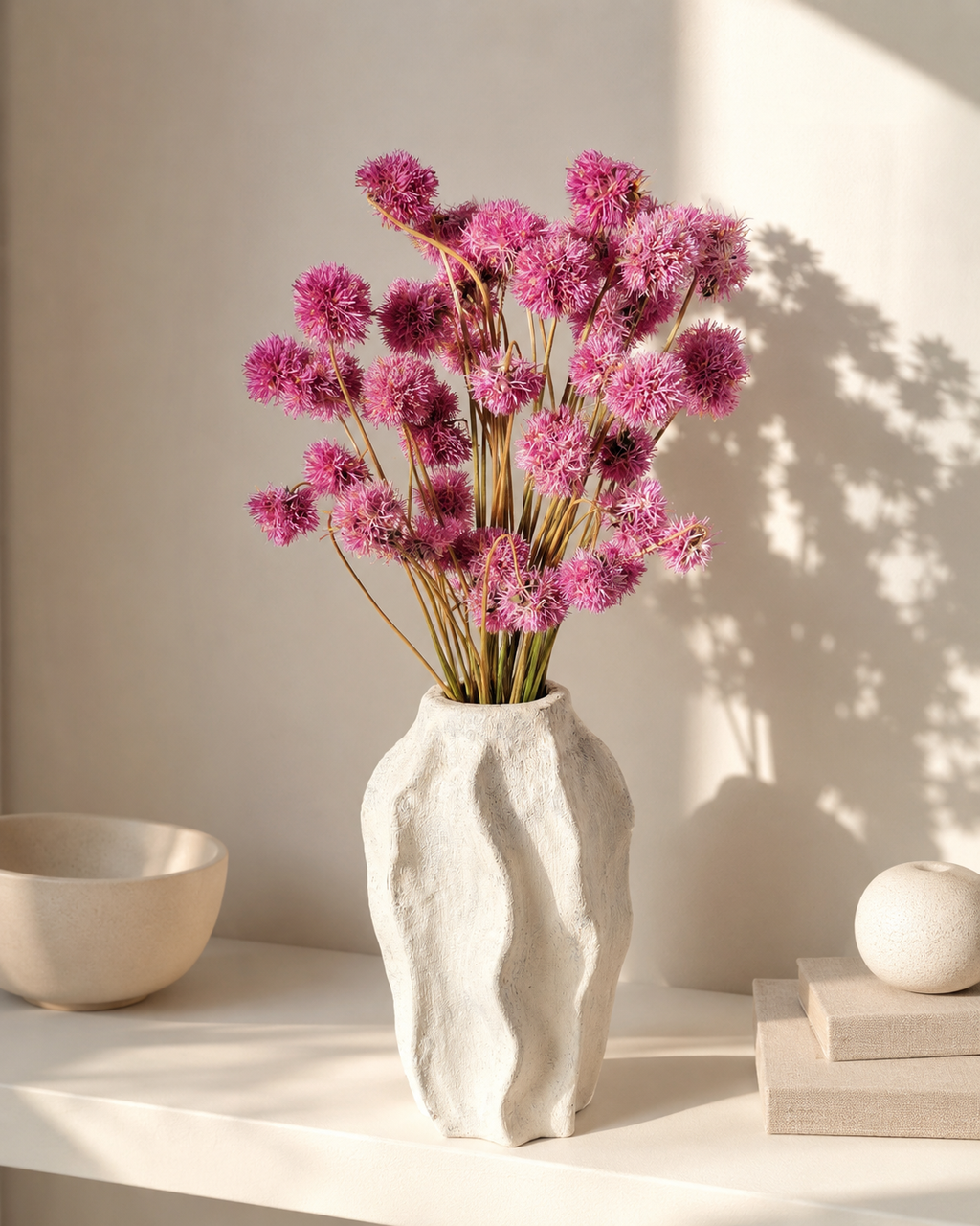 Pink Gomphrena Dried Flower Bouquet