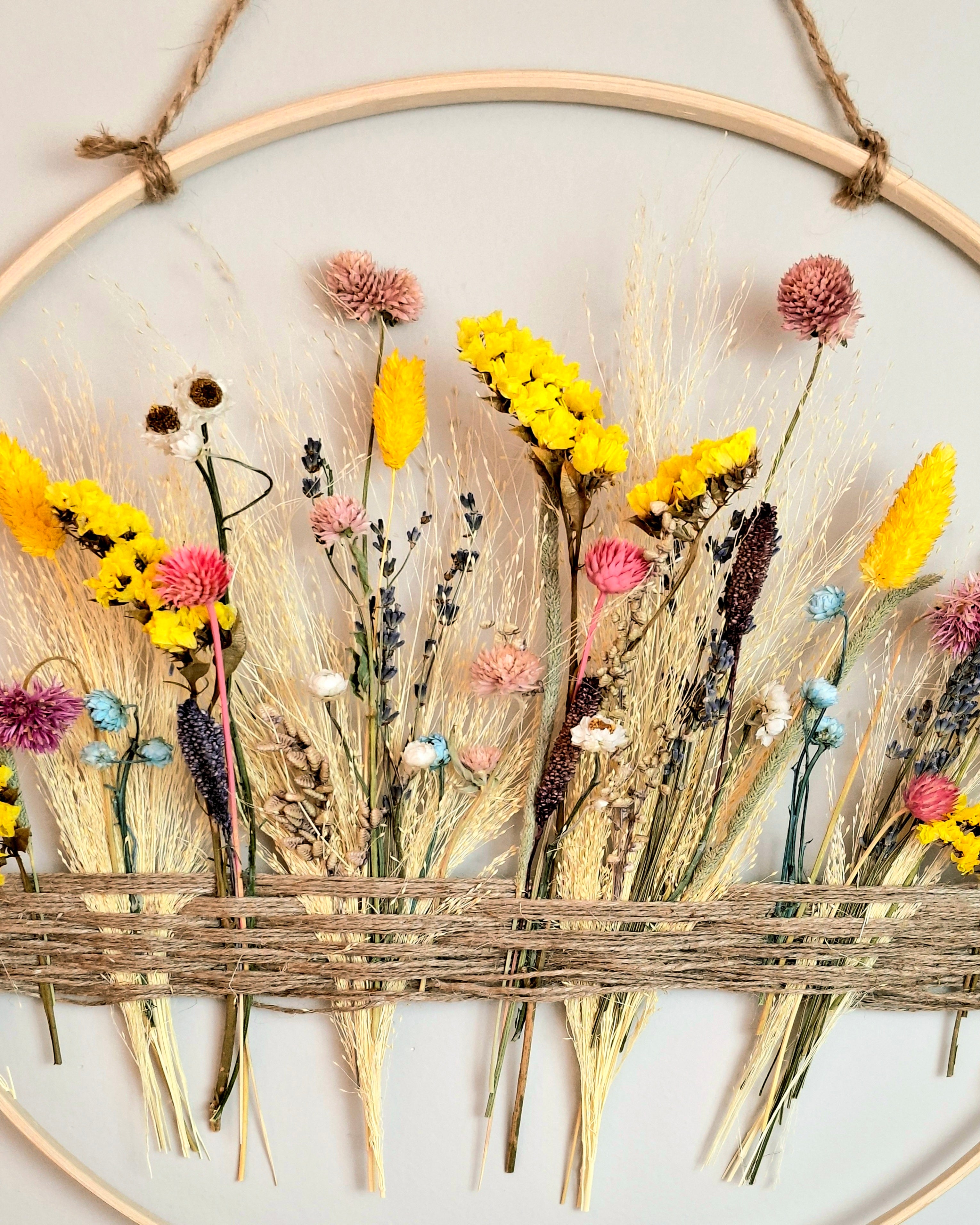 Floral Hoop Wall Hanging
