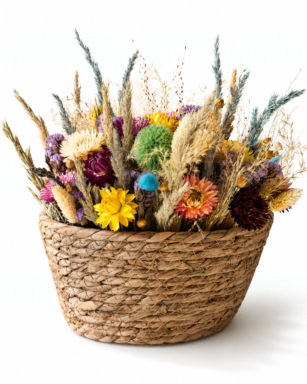 Colorful Dried Flower Basket