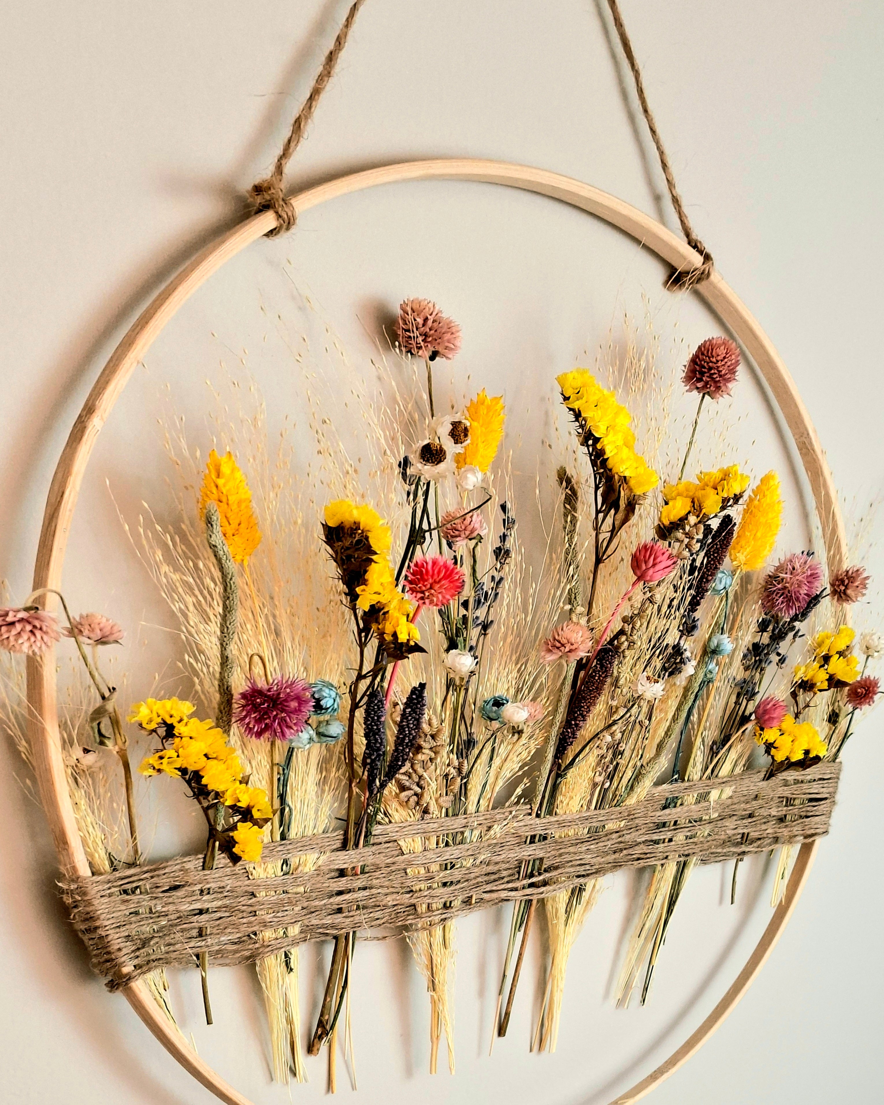 Floral Hoop Wall Hanging