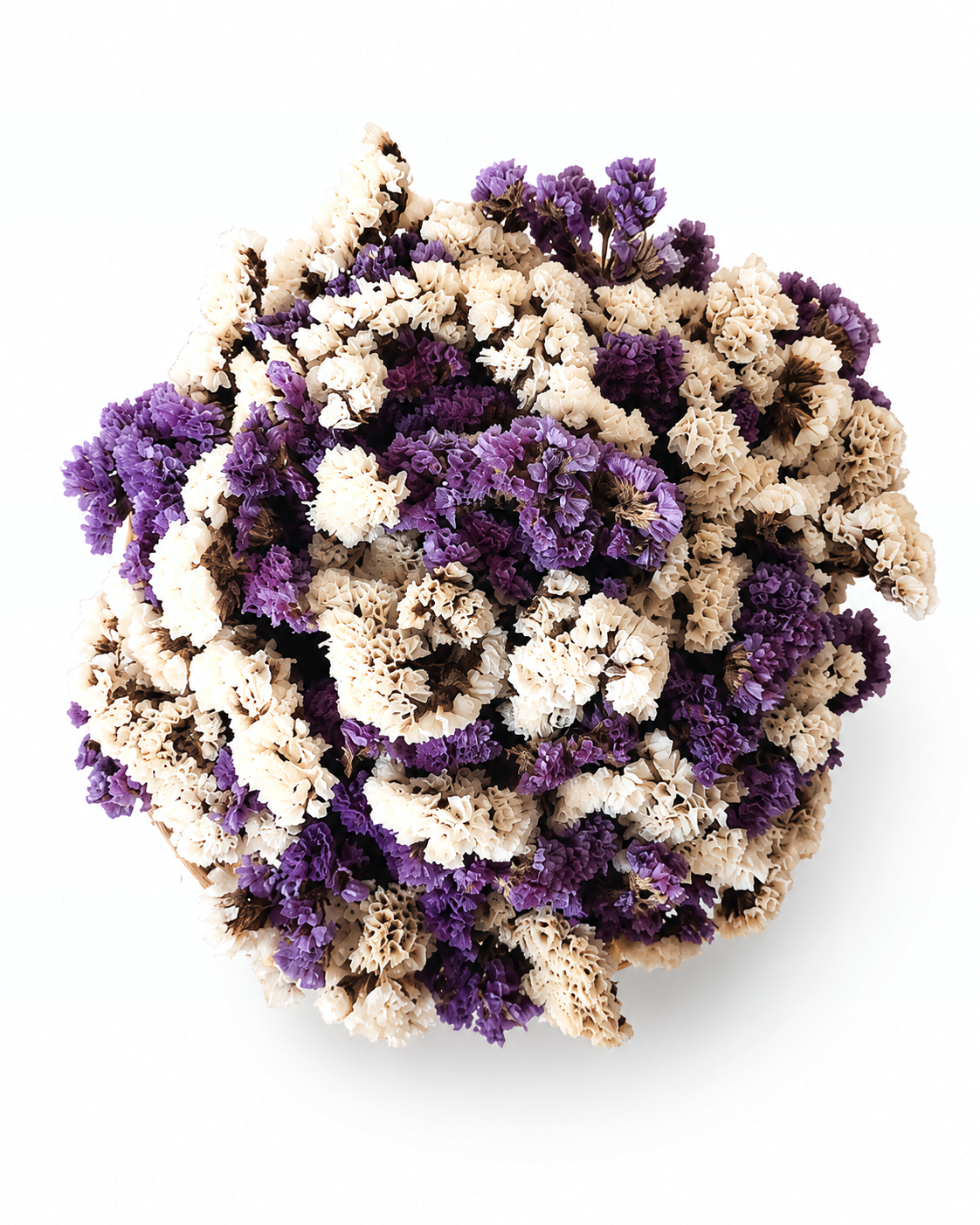 Lavender & White Statice Basket