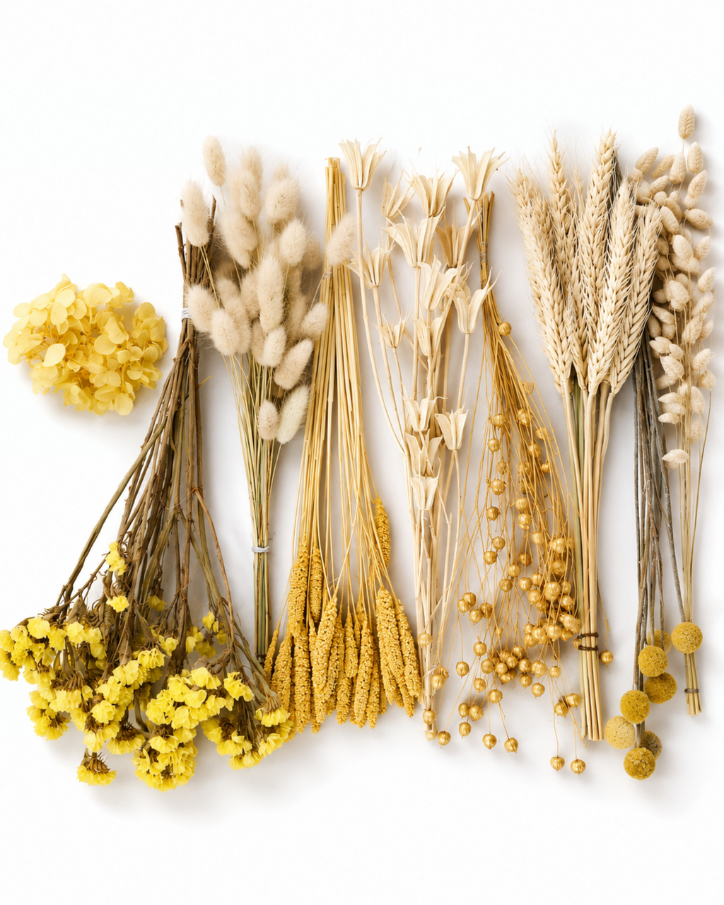 Yellow Beige Dried Flower Box