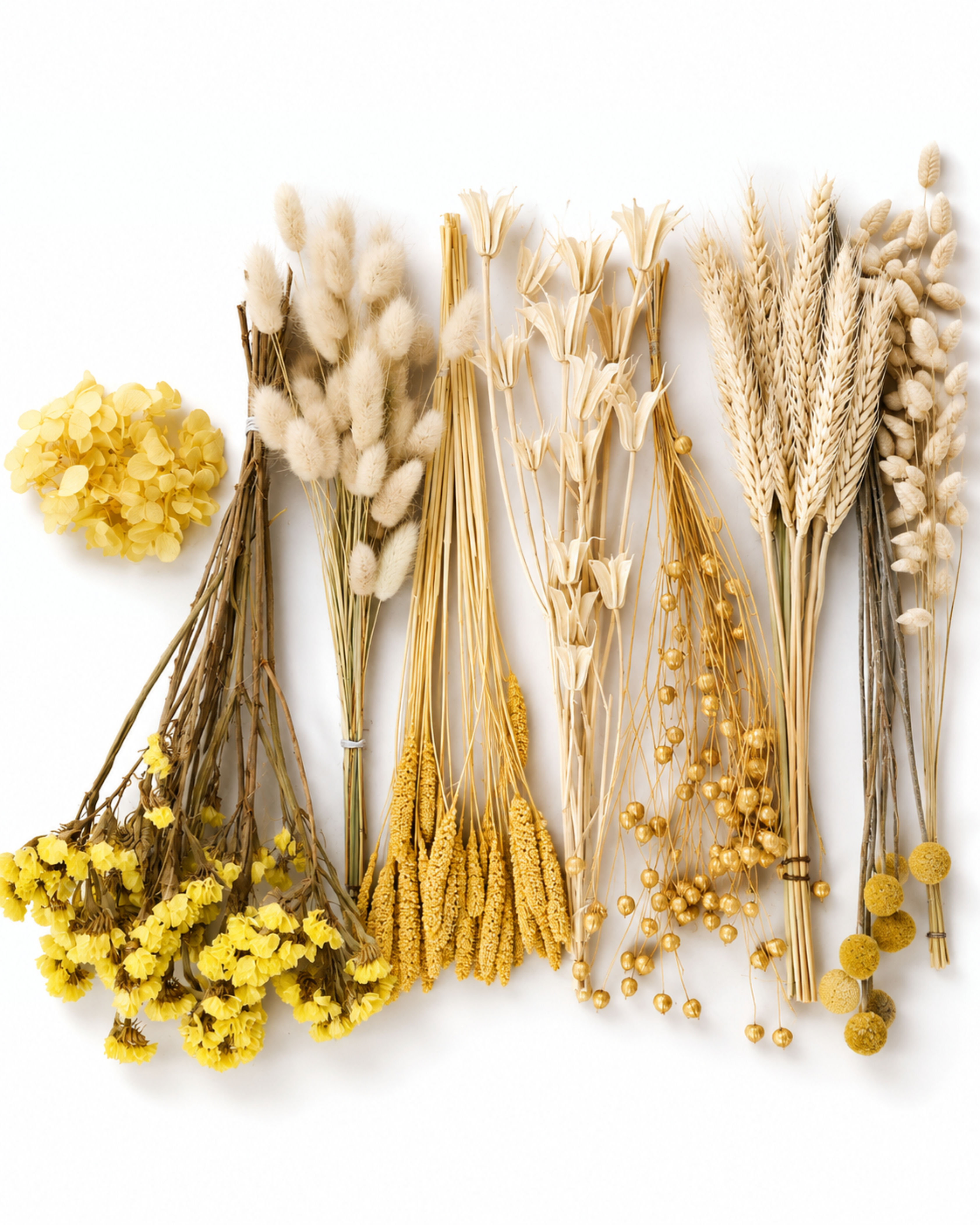 Yellow Beige Dried Flower Box
