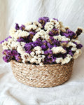 Lavender & White Statice Basket