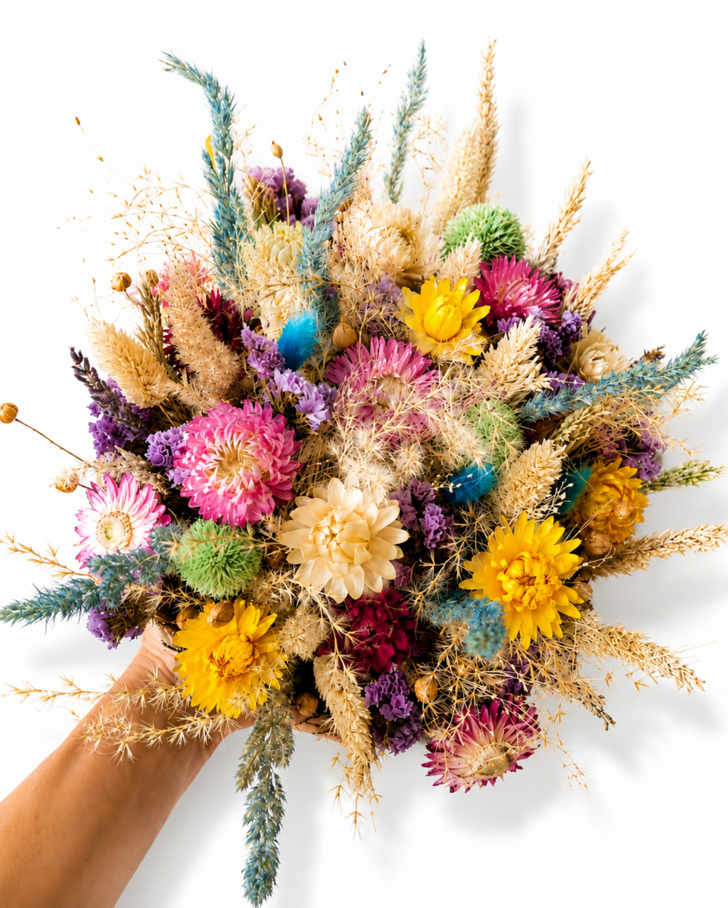 Colorful Dried Flower Basket
