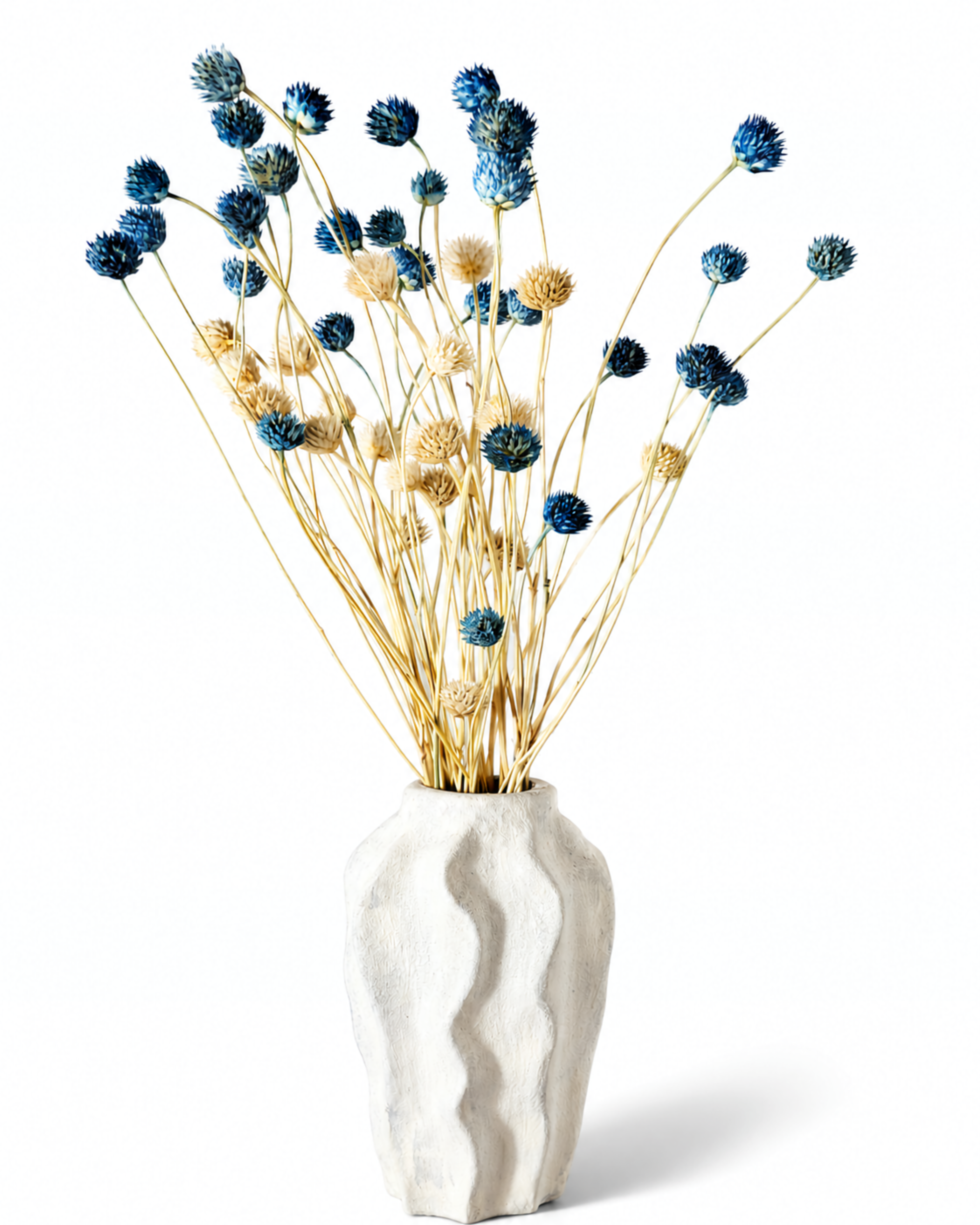 Blue Dried Flower Stems