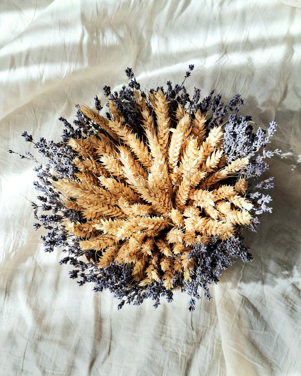Lavender and Wheat Basket