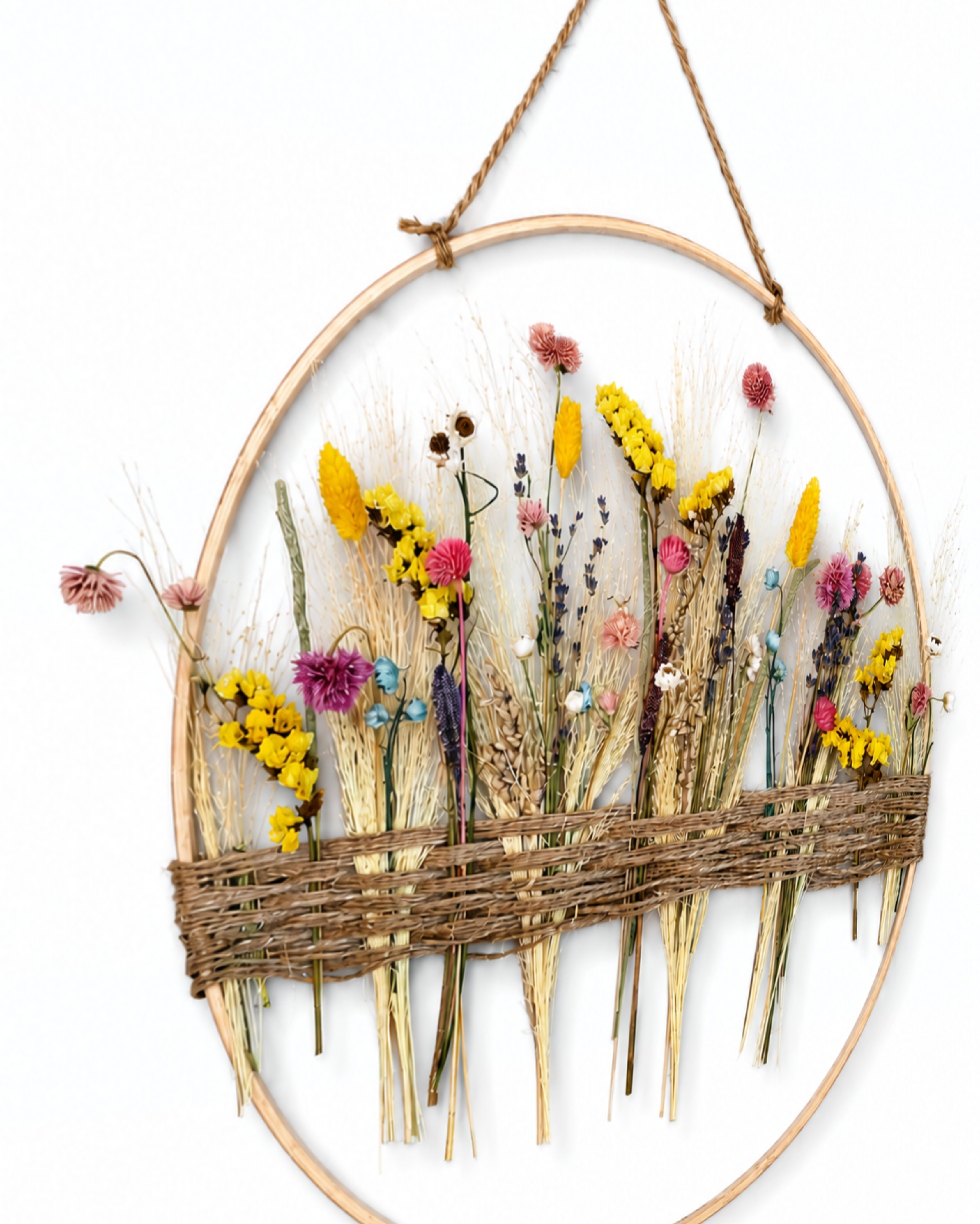 Floral Hoop Wall Hanging