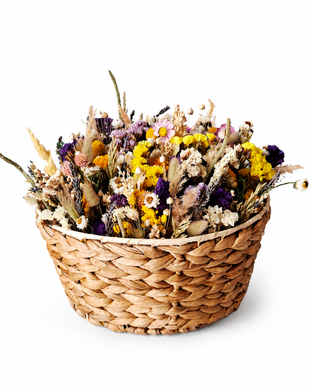 Dried Flower Basket Arrangement