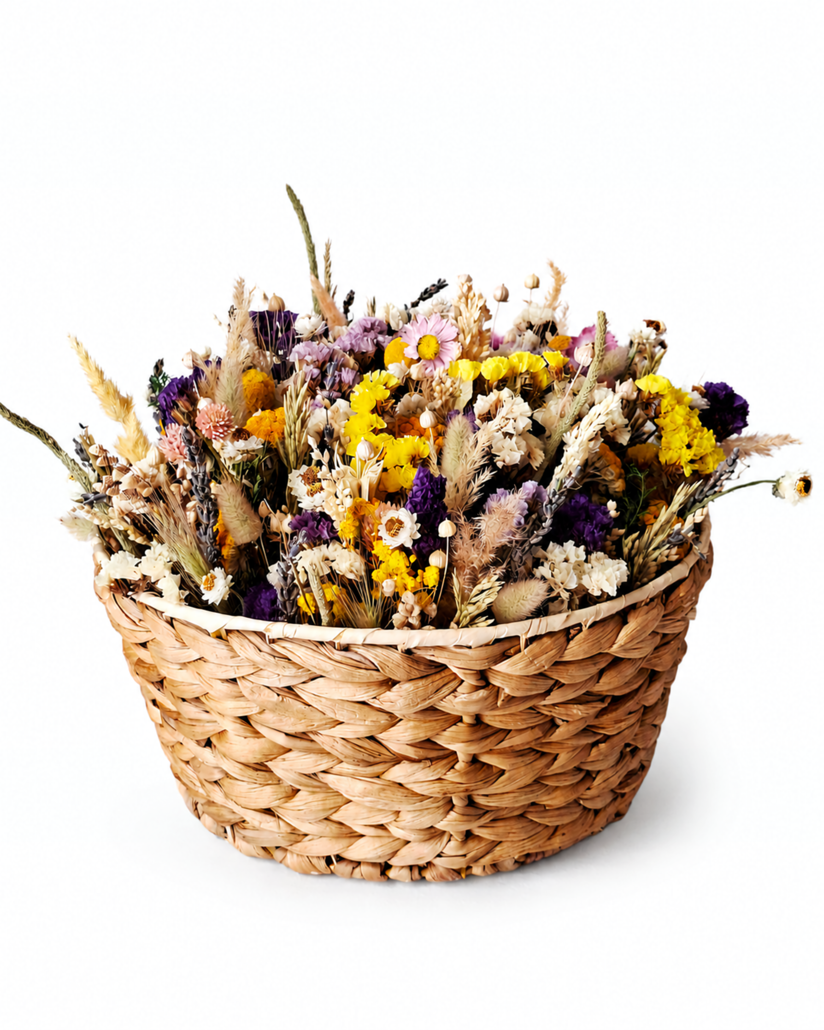 Dried Flower Basket Arrangement