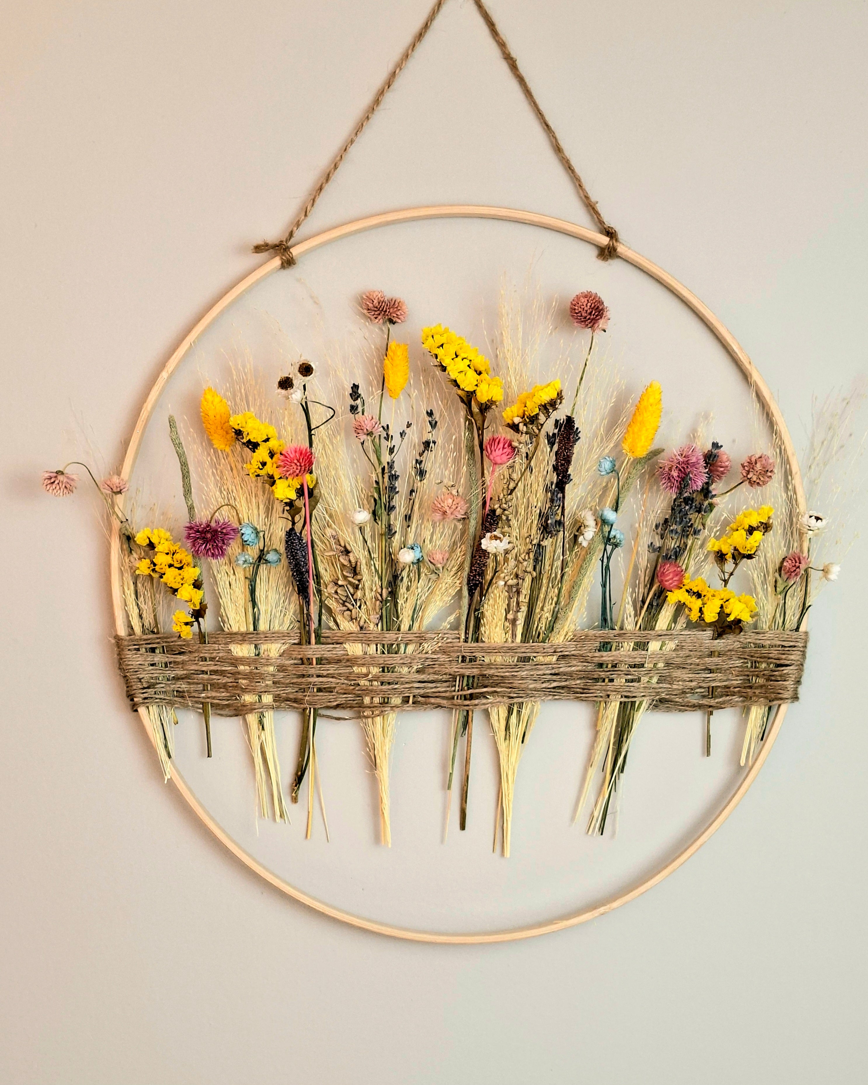 Floral Hoop Wall Hanging