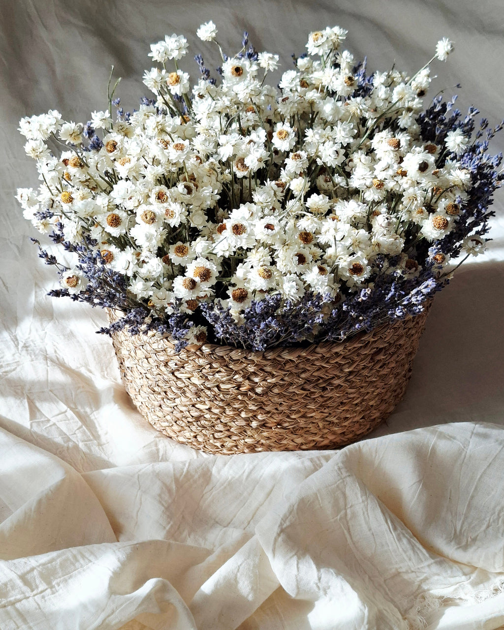 Scandinavian Dried Flower Basket