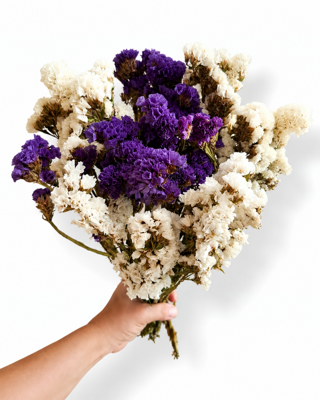 45-50 cm long natural dried sea lavender bouquet for modern rustic home decoration