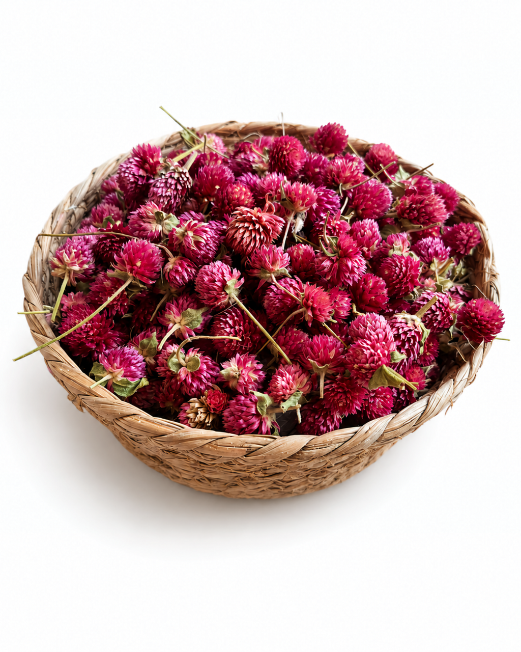 Dried Pink Gomphrena Flower Heads - 50 Globe Amaranth