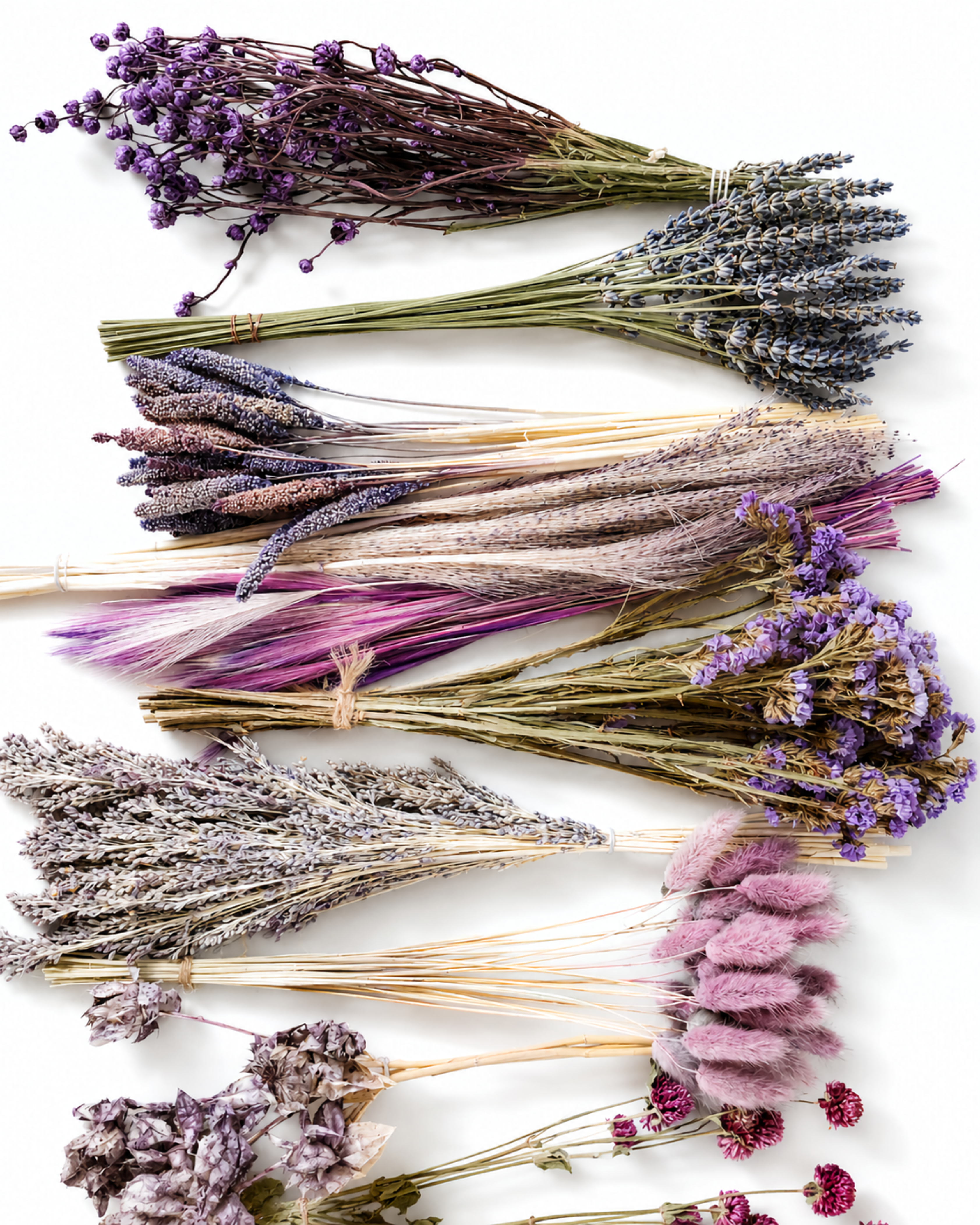Purple & Pink Dried Flower Box
