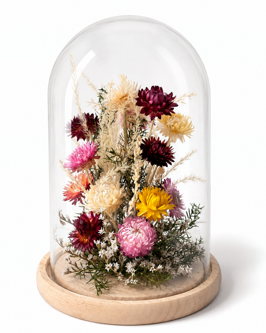 Dried Flower Glass Dome