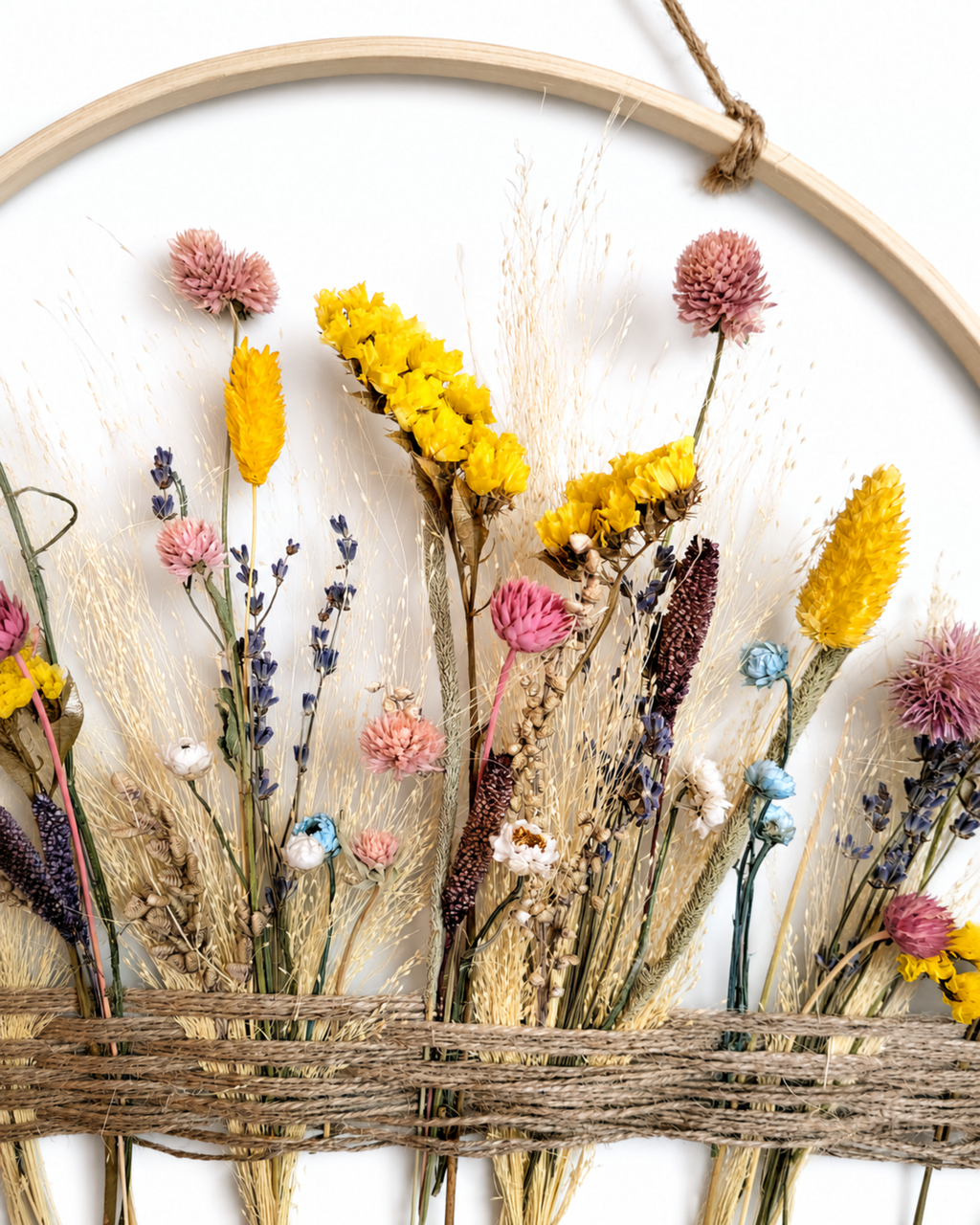 Floral Hoop Wall Hanging