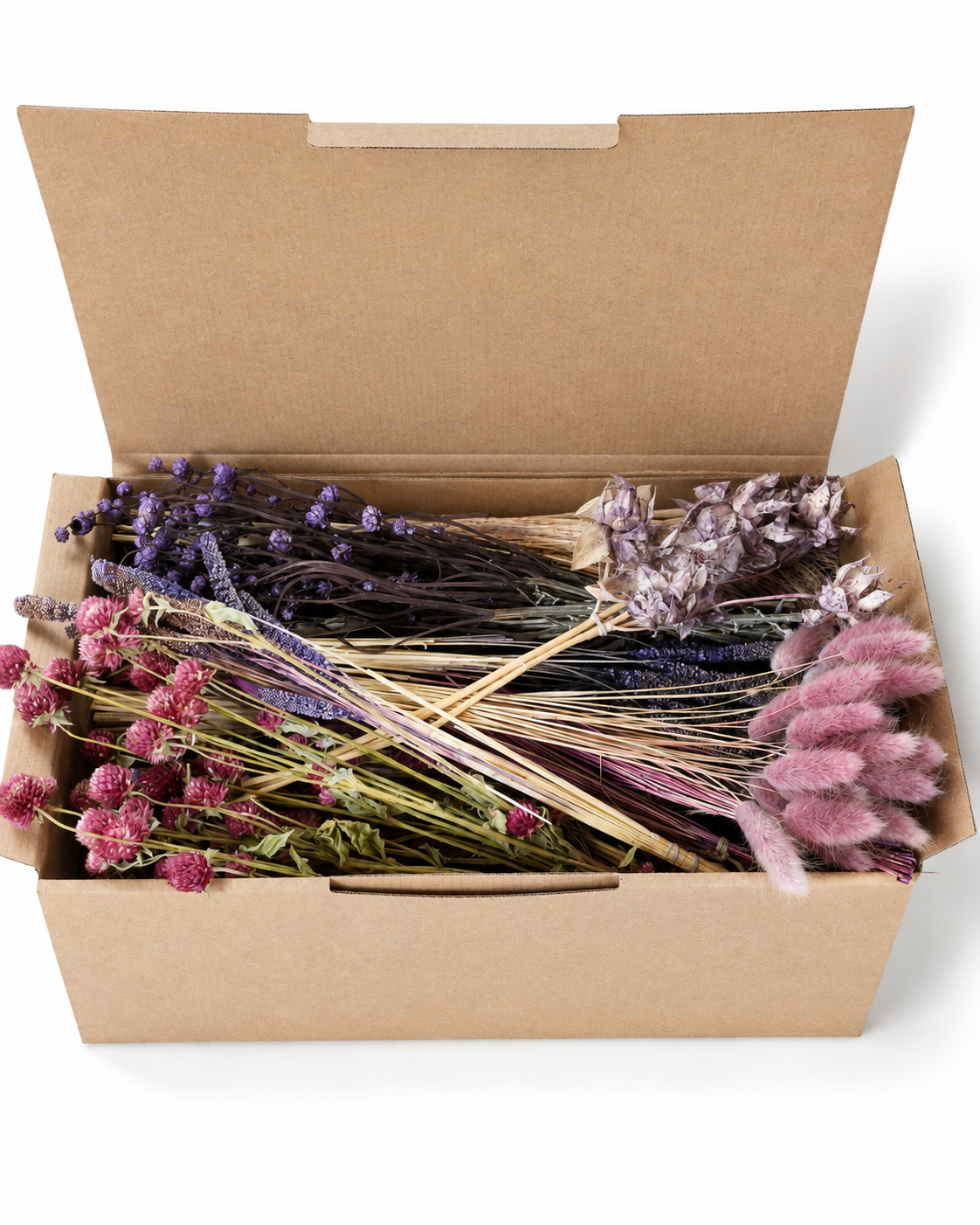 Purple & Pink Dried Flower Box