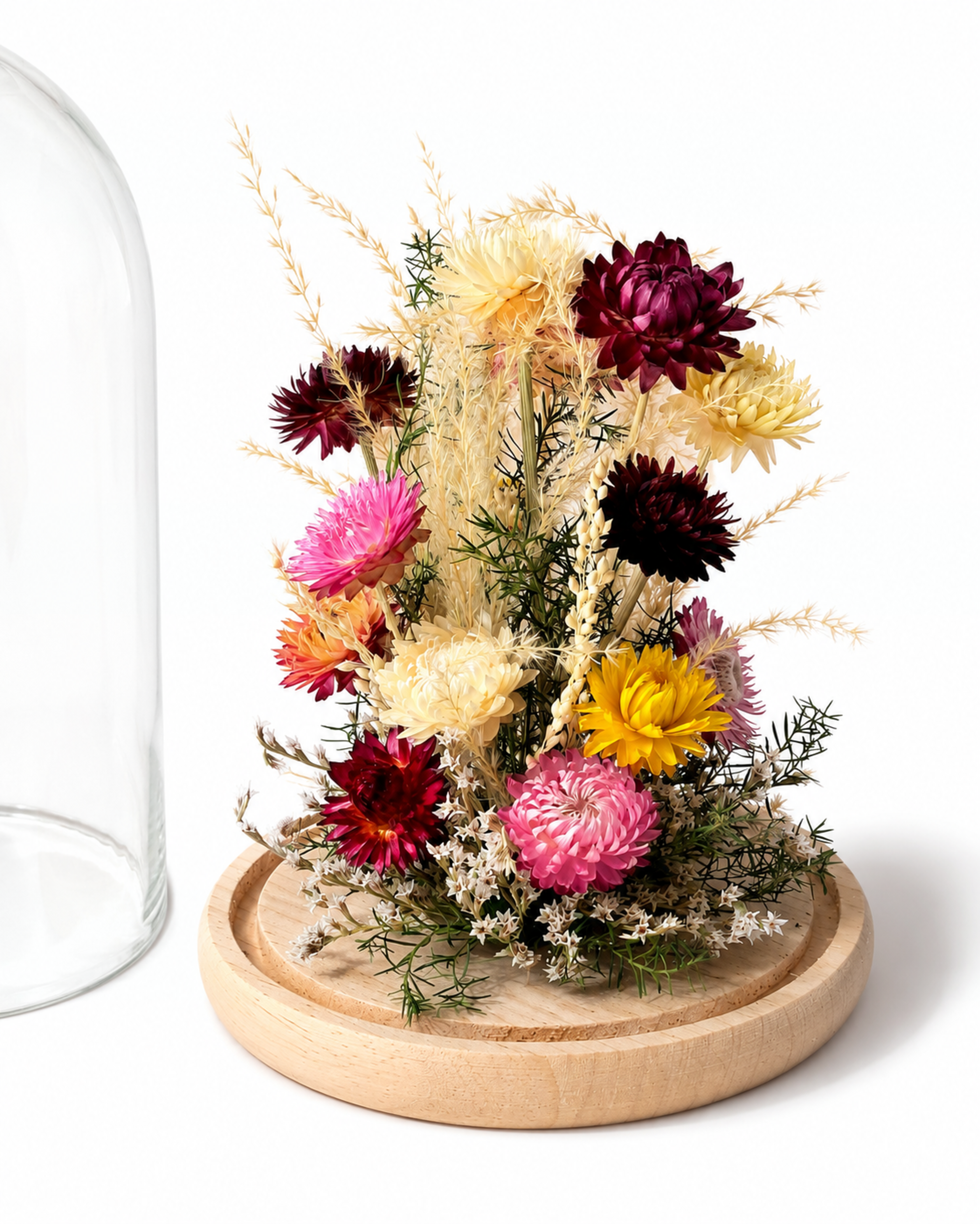 Dried Flower Glass Dome
