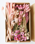 Pink Dried Flower Box for Crafts