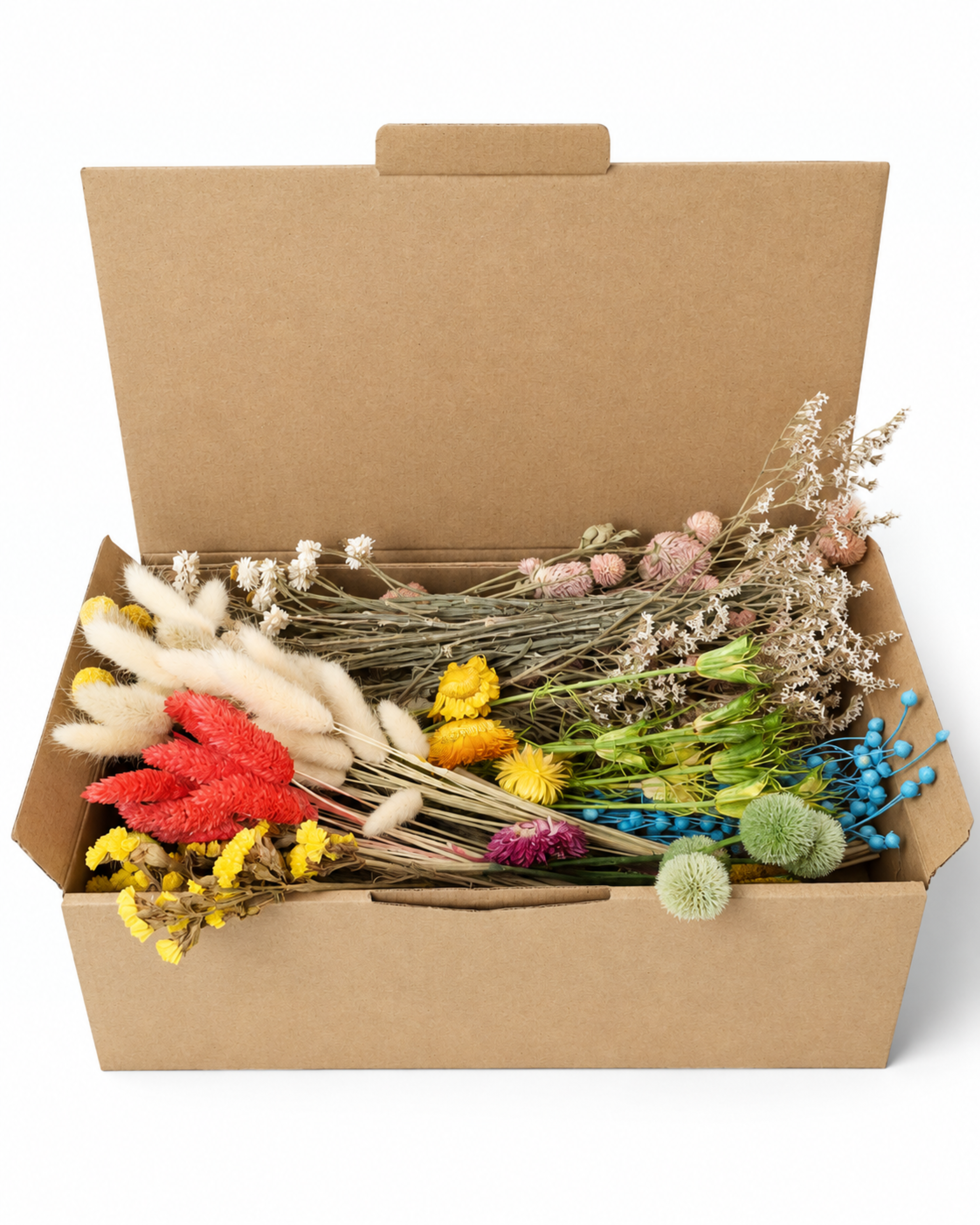 Colorful Dried Flower Box for Crafts