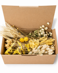 Yellow Beige Dried Flower Box